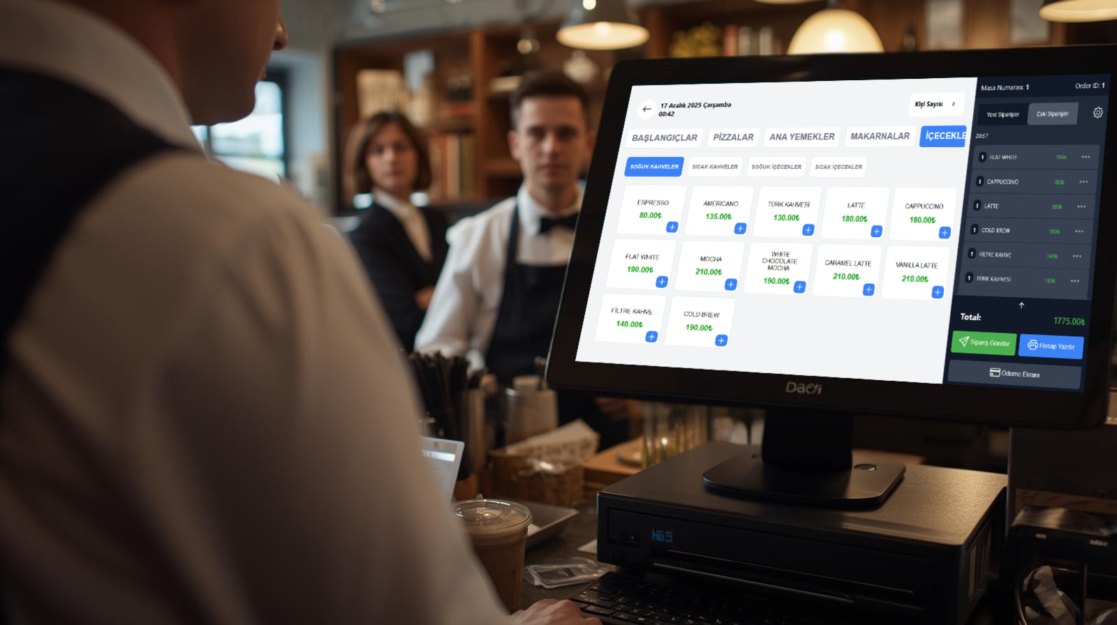 Gourmet POS Arayüzü